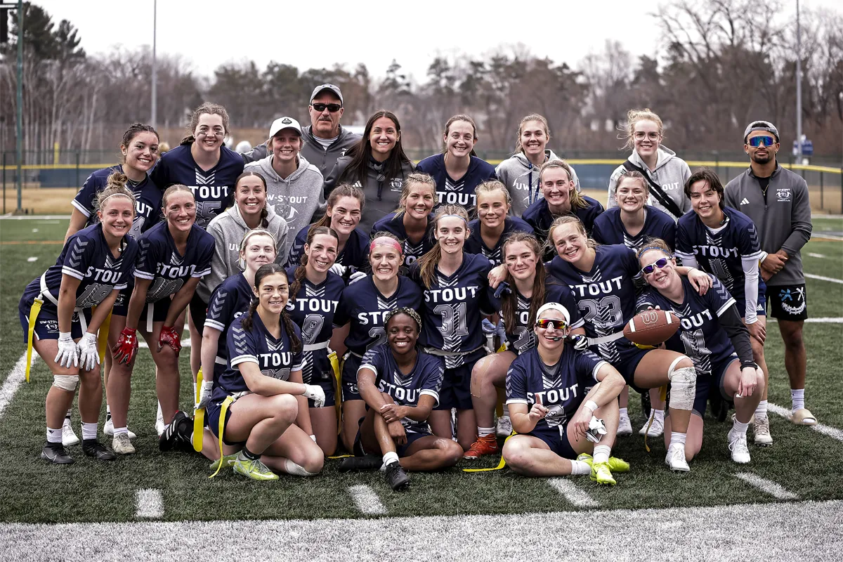 UW Stout Flag Football Team Photo